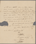 Autograph letter signed to Augusta White, 29 April [1818]