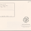 Autograph letter signed to Augusta White, 29 April [1818]