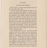 Essay (transcript), "On Love"