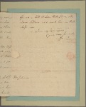 Letter to Robert Johnson, Philadelphia
