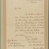 Letter to the Lords Commissioners of the Treasury
