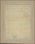 Letter to Gen. [Edward] Hand
