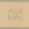 Letter to Jonathan Mifflin, Philadelphia