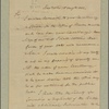 Letter to Gov. [George] Clinton