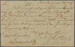 Letter to Capt. Abraham Lewis of Lady Washington Galley