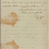 Letter to the owners of the ship Pigon, or Messrs