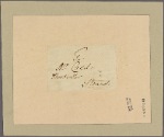 Letter to Mr. Cadel, Strand