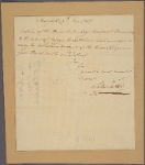 Letter to the cashier of the Branch Bank of New York