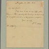 Letter to Dr. Mitford, Mount Coffee-House, Brooke St.