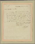 Letter to R[obert] R. Livingston, New York