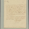 Letter to the Governor General of the Parliament