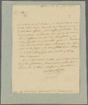 Letter to the Governor General of the Parliament