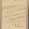 Letter to Gen. John Mason, Georgetown, Columbia District