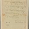 Letter to [Thomas Wharton.]