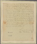 Letter to [Thomas Wharton.]