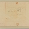 Letter to Thomas Sim Lee, Annapolis, Md.
