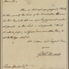 Letter to Simeon Dewitt, Surveyor General, Albany