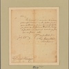 Letter to Gen. [Henry] Knox