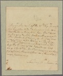 Letter to [Thomas Sim] Lee
