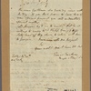 Letter to [Benjamin Lincoln?]