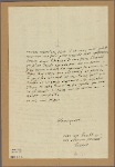 Letter to -- --