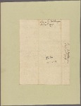 Letter to Maj. Gen. [Benjamin] Lincoln