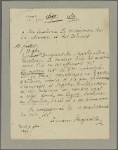 Letter to the Minister of Marine and of the Colonies [M. Foustier?]