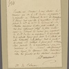 Letter to M. de Colozan