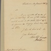 Letter to Maj. Gen. [Benjamin] Lincoln