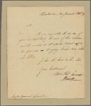 Letter to Maj. Gen. [Benjamin] Lincoln