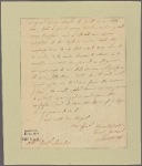 Letter to Maj. Gen. [Benjamin] Lincoln