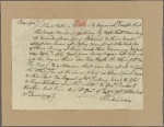 Letter to Maj. Gen. [Benjamin] Lincoln