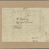 Letter to Maj. Gen. [Benjamin] Lincoln