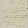 Letter to Maj-Gen. [Benjamin] Lincoln