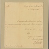 Letter to Maj. Gen. [Benjamin] Lincoln