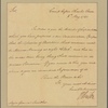 Letter to Maj. Gen. [Benjamin] Lincoln