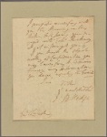 Letter to Gen. [Benjamin] Lincoln