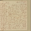 Letter to Gen. [Benjamin] Lincoln