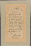 Letter to -- --