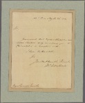Letter to Maj. Gen. --Benjamin-- Lincoln