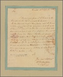 Letter to Col. Henry Laurens, Charles Town