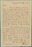 Letter to Gen. [Benjamin] Lincoln