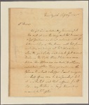 Letter to [Robert Hunter] Morris [Philadelphia]