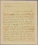 Letter to Gov. [Robert Hunter] Morris [Philadelphia]