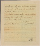 Letter to Gov. [Robert Hunter] Morris [Philadelphia]