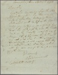 Letter to Col. [Charles] Pettitt