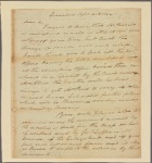 Letter to the Secretary of State or in case of his not being in the Ex. Office, Mr G. O. Dick, Esq, Executive Office, Cahawba [Ala.]