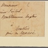 Letter to [Francis] Kinloch, Genthod, near Geneva