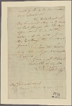 Letter to Maj. Gen. [Friedrich Adolph] Riedesel