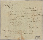 Letter to Robert Patterson, Gentleman or if absent to the next eldest acting magistrate in Fayette